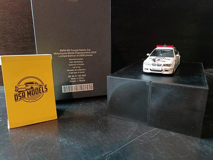 1:43 BMW M3 Coupe Safety Car, Hobby en Vrije tijd, Modelauto's | 1:43, Nieuw, Auto, MiniChamps, Ophalen of Verzenden