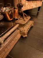 Antieke haardhond met hond, Antiek en Kunst, Ophalen of Verzenden