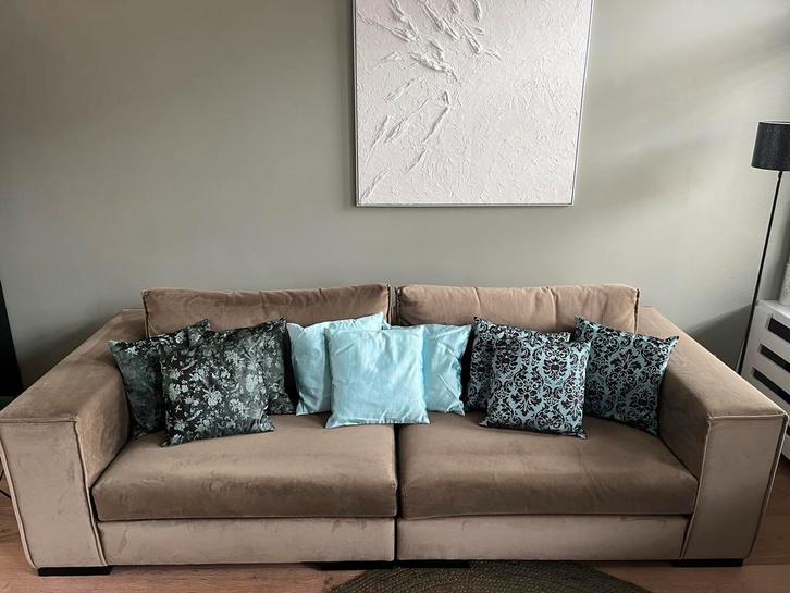 9 Kussens - 3 Designs - 40x40cm - Eendenveren, Huis en Inrichting, Woonaccessoires | Kussens, Zo goed als nieuw, Groen, Vierkant