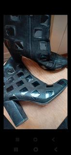 Mooie zwarte enkellaarsjes, maat 38, Zwart, Lage of Enkellaarzen, Ophalen of Verzenden, Zo goed als nieuw