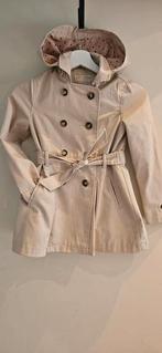 Trenchcoat meisje 134 beige, Ophalen of Verzenden, Zo goed als nieuw, Meisje, Jurk of Rok