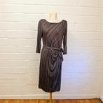 Jackpot Jurk Maat M Grijs Roze Polkadots Midi Gedrapeerd, Kleding | Dames, Jurken, Maat 38/40 (M), J, Verzenden, Jackpot