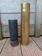 75mm DEC kartets granaat doorsnede 3/4, Verzamelen, Militaria | Tweede Wereldoorlog, Ophalen of Verzenden, Landmacht, Overige gebieden