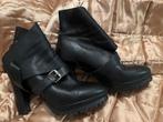 Allsaints mooie zwarte leren enkellaars/ maat 39, Verzenden, Zwart, Lage of Enkellaarzen, Allsaints