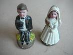 2 beeldjes, pas getrouwd en bejaard, Verzamelen, Ophalen of Verzenden