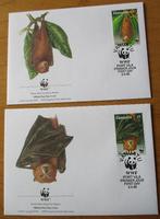 Vanuatu, WWF serie FDC's Vliegende honden, 1996, Ophalen of Verzenden, Gestempeld, Dier of Natuur