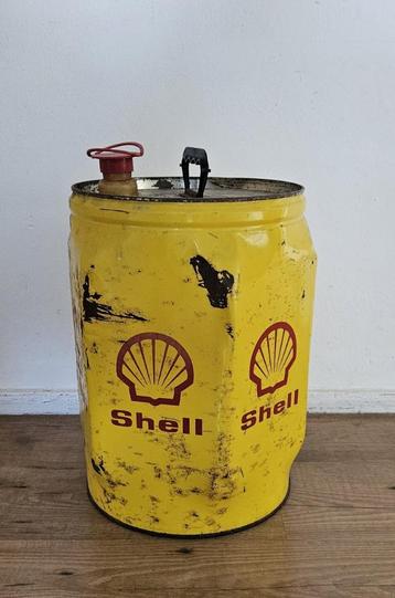 Vintage  SHELL-olieblik beschikbaar voor biedingen
