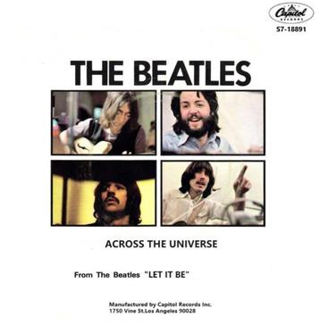 Beatles Single "Across The Universe/Two Of Us
