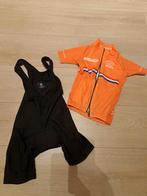 Wielerkleding set KNWU maat 128 - Bioracer & Rogelli, Gebruikt, Kinderen, Overige maten, Ophalen of Verzenden