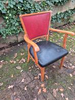 6 houten retro stoelen, Huis en Inrichting, Stoelen, Ophalen, Rood, Twee