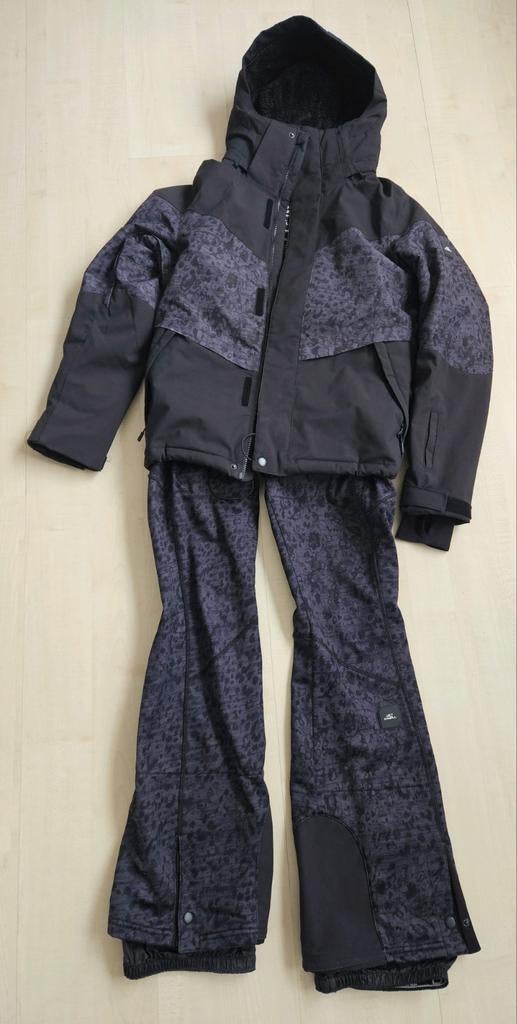 O'Neil Ski Jas S + Skibroek M - Zwart/Grijs, O'Neil, Ophalen of Verzenden, Maat 36 (S), Gedragen