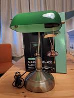 Prachtige Retro Bankierslamp / Bureaulamp, Huis en Inrichting, Lampen | Tafellampen, Ophalen of Verzenden, Minder dan 50 cm