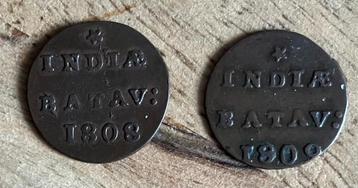 setje halve duiten Holland Nederlands Indië / Indiae Batav beschikbaar voor biedingen