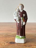 Sculptuur - Heilige Antonius met kindje Jezus en bloem, Ophalen of Verzenden
