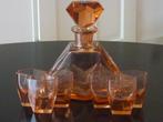 Art Deco likeurset, Jaren 30/40, Boheems glas, 1925, Ophalen of Verzenden