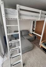 Hoogslaper Ikea Stora Wit 140x200 eventueel met bank, Ophalen, Eenpersoons, Zo goed als nieuw, 90 cm