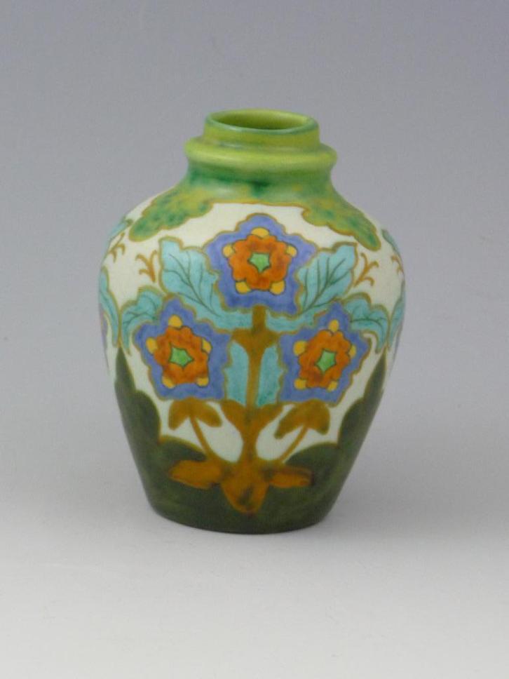 plateel theebus tegel- en faiencefabriek Amphora Oegstgeest, Antiek en Kunst, Antiek | Keramiek en Aardewerk, Ophalen