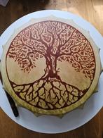 Drum with image Tree of Life 45 cm shamanic drum middle drum, Ophalen, Zo goed als nieuw, Trommel