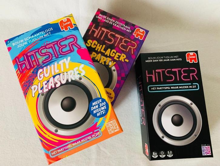 Hitster Pakket Schlager  | Guilty Pleasures & Original, Hobby en Vrije tijd, Gezelschapsspellen | Bordspellen, Nieuw, Een of twee spelers