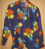 Boerenkiel blauw met figuren dames of heren, Carnaval, Maat 48/50 (M), Ophalen of Verzenden, Zo goed als nieuw
