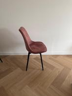 Set van 7 Pluto-stoelen in oudroze velours – stijlvol & comf, Ophalen, Gebruikt, Overige kleuren, Metaal