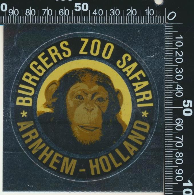Sticker: Burgers Zoo Safari - Arnhem (7), Verzamelen, Stickers, Zo goed als nieuw, Dier en Natuur, Ophalen of Verzenden