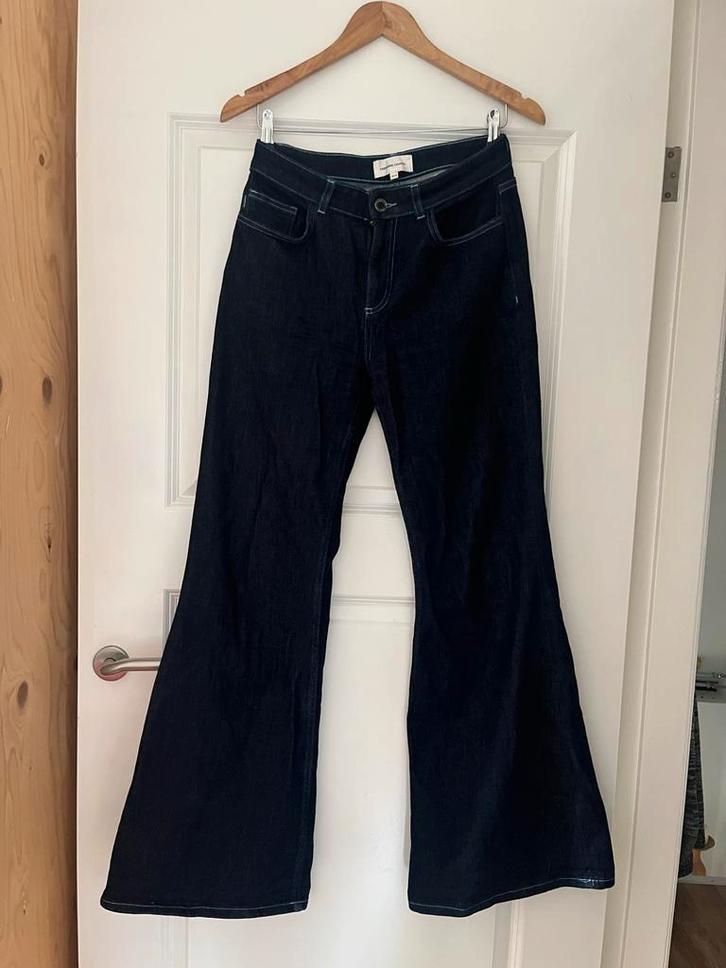 Fabienne Chapot Dark Denim Wijde Pijpen, Kleding | Dames, Spijkerbroeken en Jeans, Zo goed als nieuw, W28 - W29 (confectie 36)
