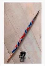 Lange Afrikaanse speerpunt, met kralen ingelegd, 39 cm, Antiek en Kunst, Ophalen of Verzenden
