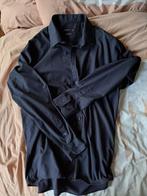 Overhemd of shirt; Zwart (met een licht streepje); Cedar Woo, Kleding | Heren, Overhemden, Cedar Wood State, Gedragen, Halswijdte 43/44 (XL)