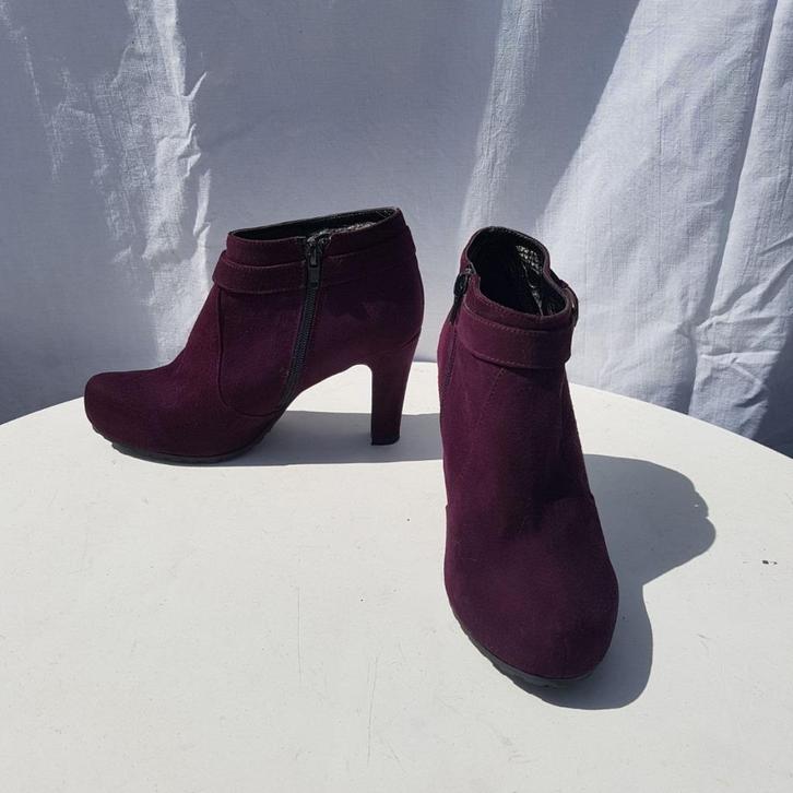 Gave paarse enkel laarzen. 37. Merk Begetti, Kleding | Dames, Schoenen, Zo goed als nieuw, Sneakers of Gympen, Overige kleuren