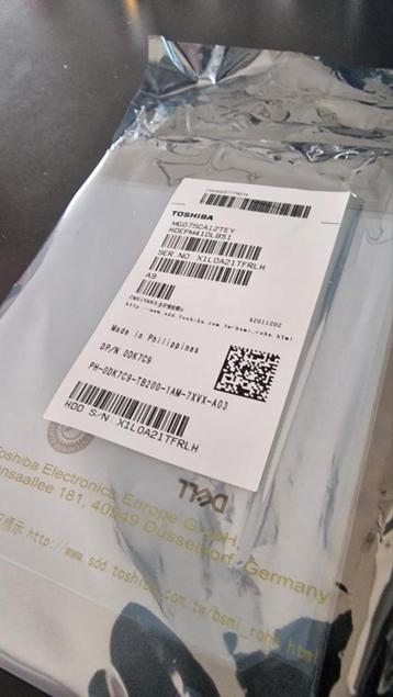 Dell DK7C9 Toshiba MG07SCA Series MG07SCA12TEY 12TB beschikbaar voor biedingen