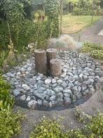 Waterpartij met 3 stenen, pomp en omliggende stenen, Tuin en Terras, Ophalen, Gebruikt, Overige materialen