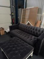Luxe 3-zits bank met voetenbank - Zo goed als nieuw!, Ophalen, Driepersoons, 75 tot 100 cm, Zo goed als nieuw