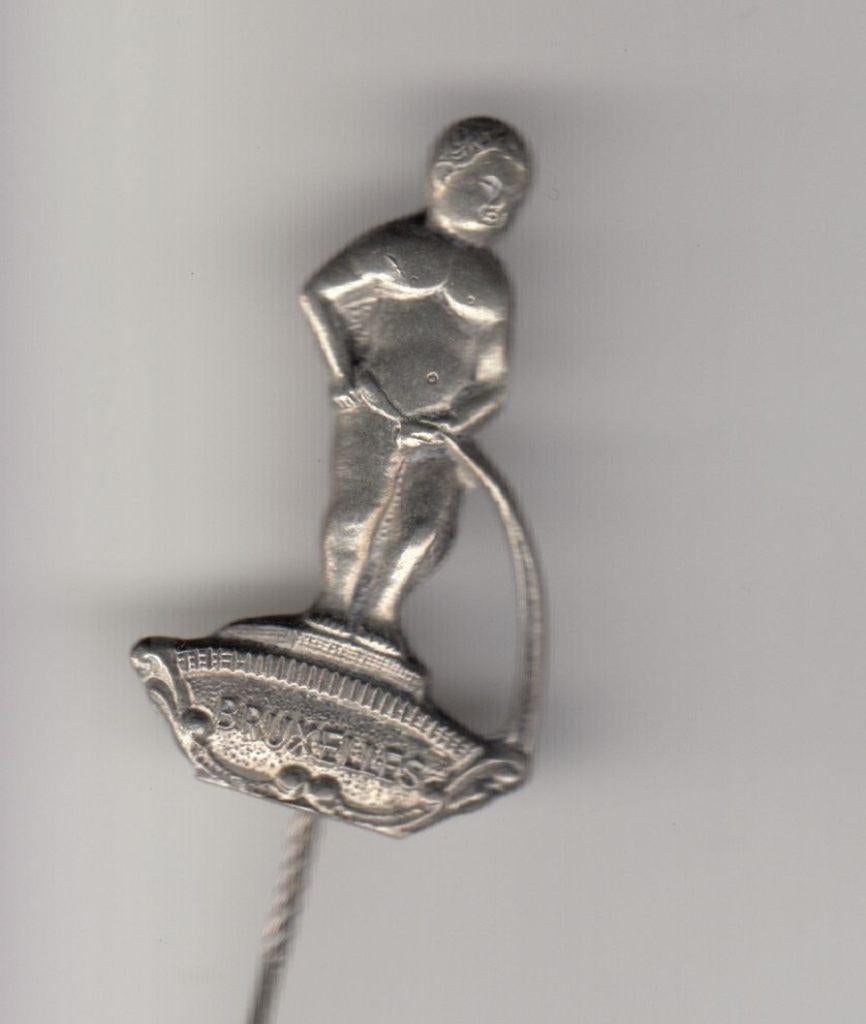 Manneke Pis Brussel België speldje, Verzamelen, Speldjes, Pins en Buttons, Gebruikt, Niet vindbaar, Niet vindbaar, Speldje of Pin