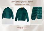 Men’s Green Jacket – Esprit – Size XS, Ophalen of Verzenden, Zo goed als nieuw, Maat 46 (S) of kleiner, Groen