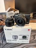 Canon EOS M100 - Compact Camera + extra lens 22mm, Ophalen, Canon, Compact, Zo goed als nieuw