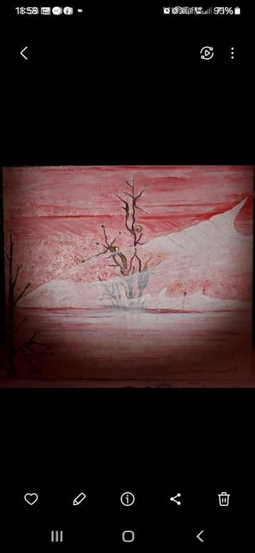 Abstract Landschap Schilderij beschikbaar voor biedingen