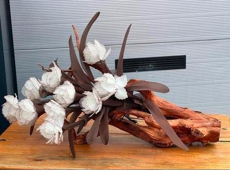 Zijde bloemen op stronk met verlichting 100cm, Huis en Inrichting, Woonaccessoires | Kunstplanten en Kunstbloemen, Gebruikt, Binnen