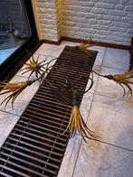 Lamp, Huis en Inrichting, Lampen | Hanglampen, Ophalen, Zo goed als nieuw, Smeedijzeren Art Nouveau stijl kroonluchter (retro)