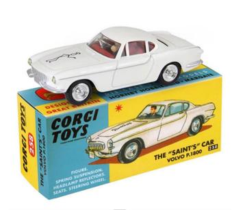 Volvo P1800 The Saint CORGI 1/46 second EDITION met WIT logo beschikbaar voor biedingen