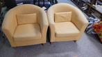 2  gele fauteuils(IKEA) gratis af te halen, Gebruikt, Stof, Ophalen