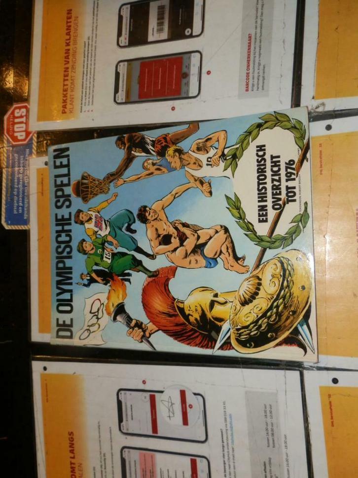 Strip de olympische spelen een historisch overzicht tot 1976, Boeken, Stripboeken, Zo goed als nieuw, Eén stripboek, Ophalen of Verzenden