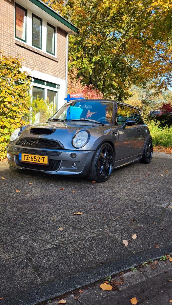 Supercharged Mini Cooper S - JCW look, 170pk, NIEUWE APK, Auto's, Mini, Cooper S, Airbags, Airconditioning, Alarm, Android Auto
