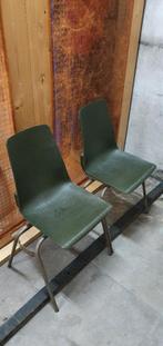 Militaire Stapel- en Schakel Stoelen, Huis en Inrichting, Stoelen, Ophalen, Gebruikt, Overige kleuren, Vintage