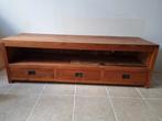 Mooie Tv kast met 3 laatjes, Gebruikt, 150 tot 200 cm, Teakhout, Ophalen of Verzenden