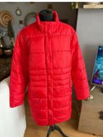 Janina mooie lange rode puffer winterjas mt 44 ZGAN, Maat 42/44 (L), Ophalen of Verzenden, Zo goed als nieuw, Janina