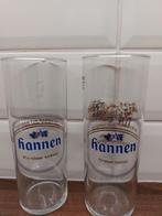 Hannen bierglazen 2 stuks, Ophalen of Verzenden, Zo goed als nieuw, Glas of Glazen, Overige merken