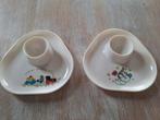 2 vintage retro eierdopjes melamine eind 60 Ornamin, Ophalen of Verzenden, Huis en Inrichting