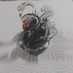 2 glazen zwarte zwanen, Antiek en Kunst, Ophalen of Verzenden