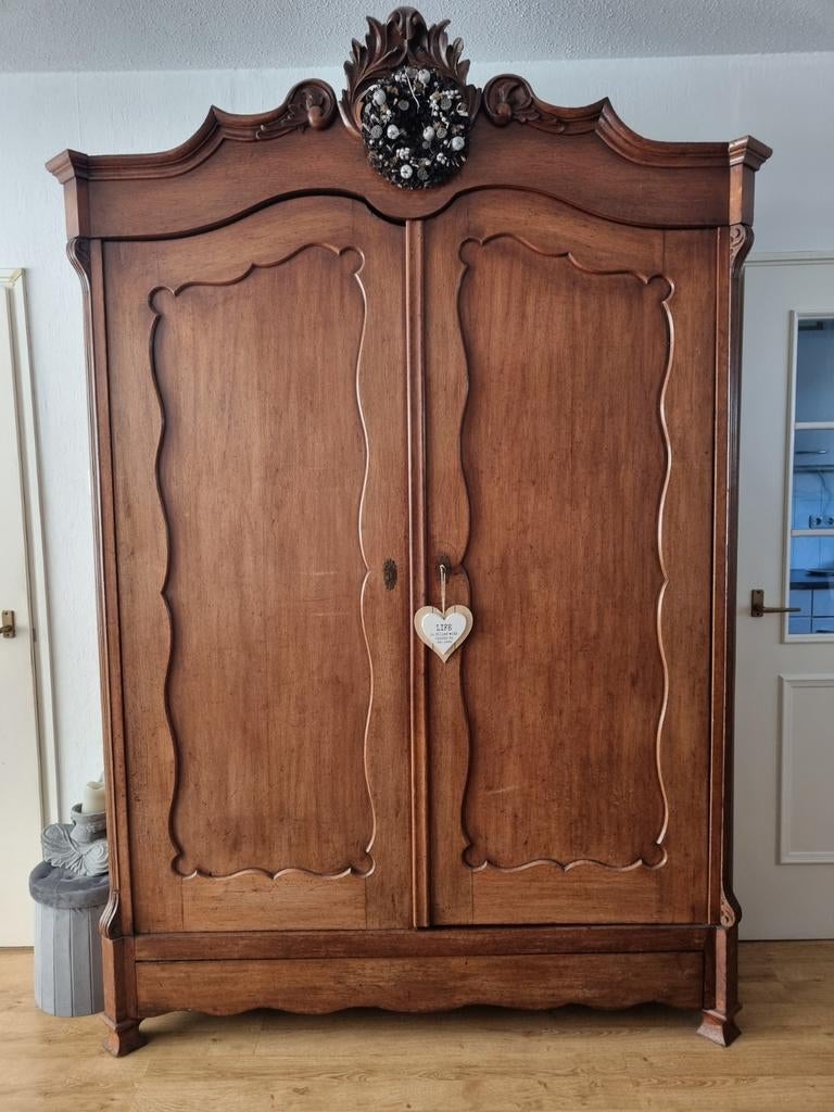 Linnenkast met kuif, Antiek en Kunst, Antiek | Meubels | Kasten, Ophalen